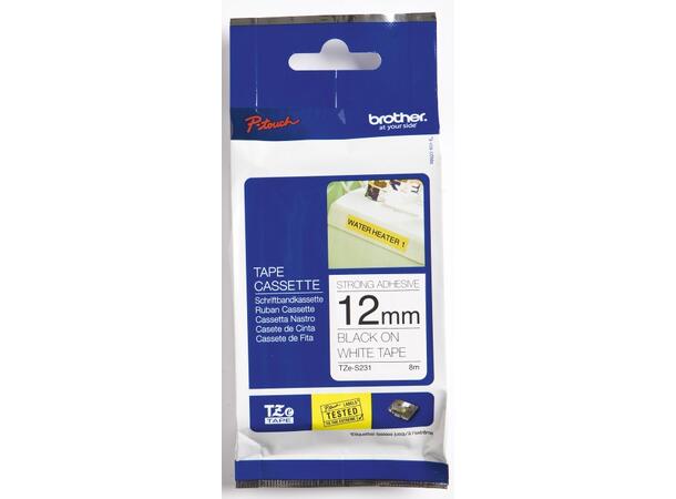 Tape BROTHER TZES231 12mmx8m s/h 